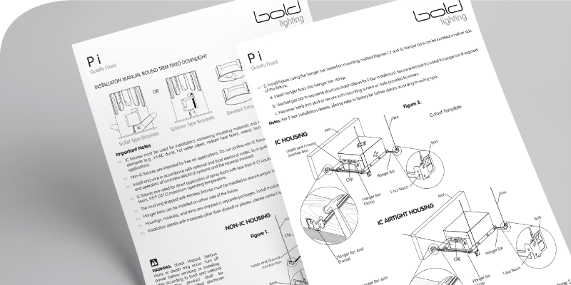 INSTALL YOUR LIGHT WITH EASE - <strong>INSTALLATION MANUALS</strong>